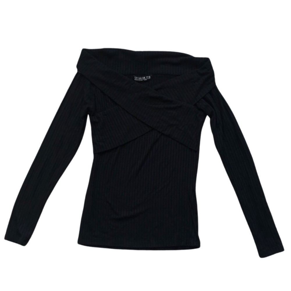 Cotton On Wrap Black Top